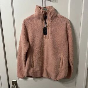NWT Pink Sherpa Pullover